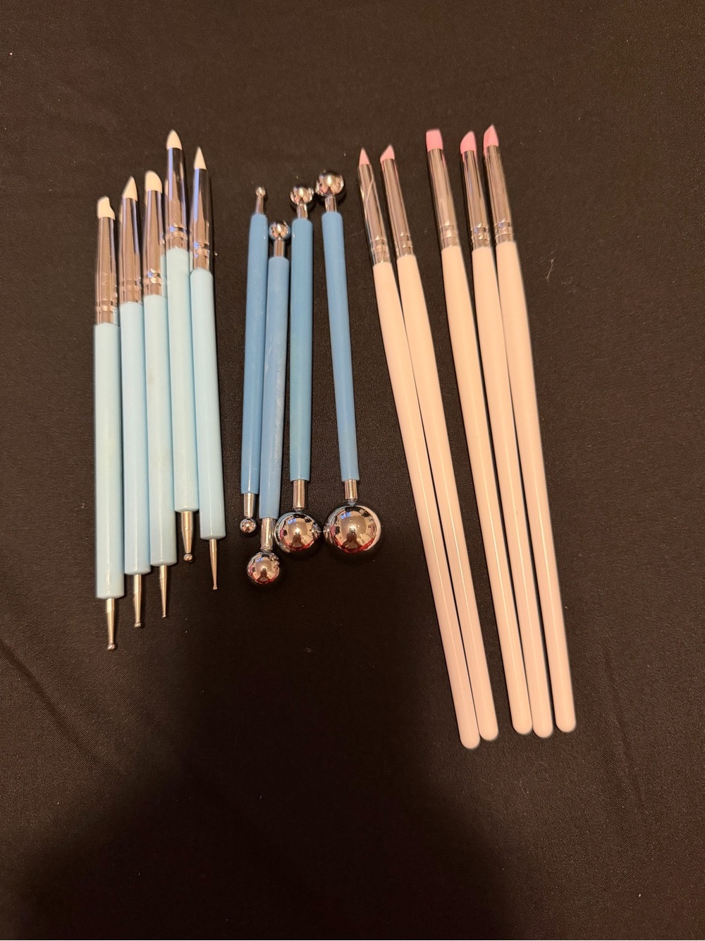 Blue and White Dotting & Detail Art Brush Set